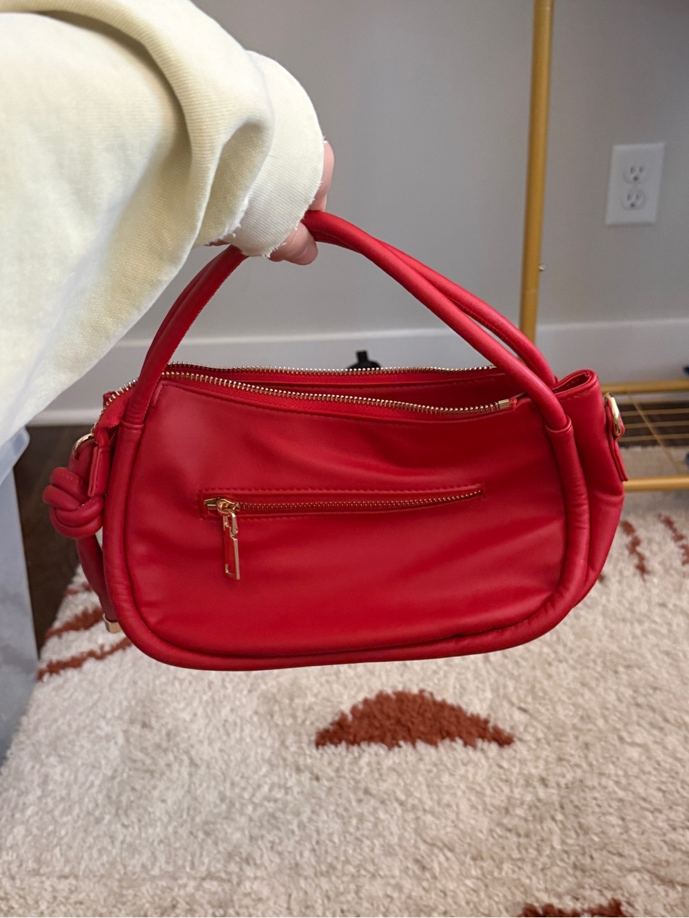 Red Women's Top-Handle Shoulder Bag